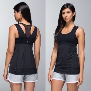 Lululemon floral hustle and bustle tank sz 6